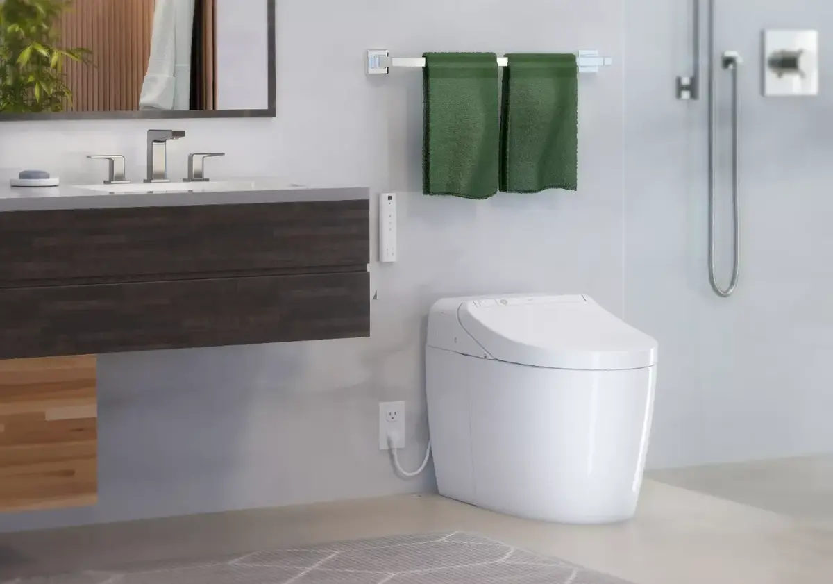 TOTO Toilet, in modern bathroom